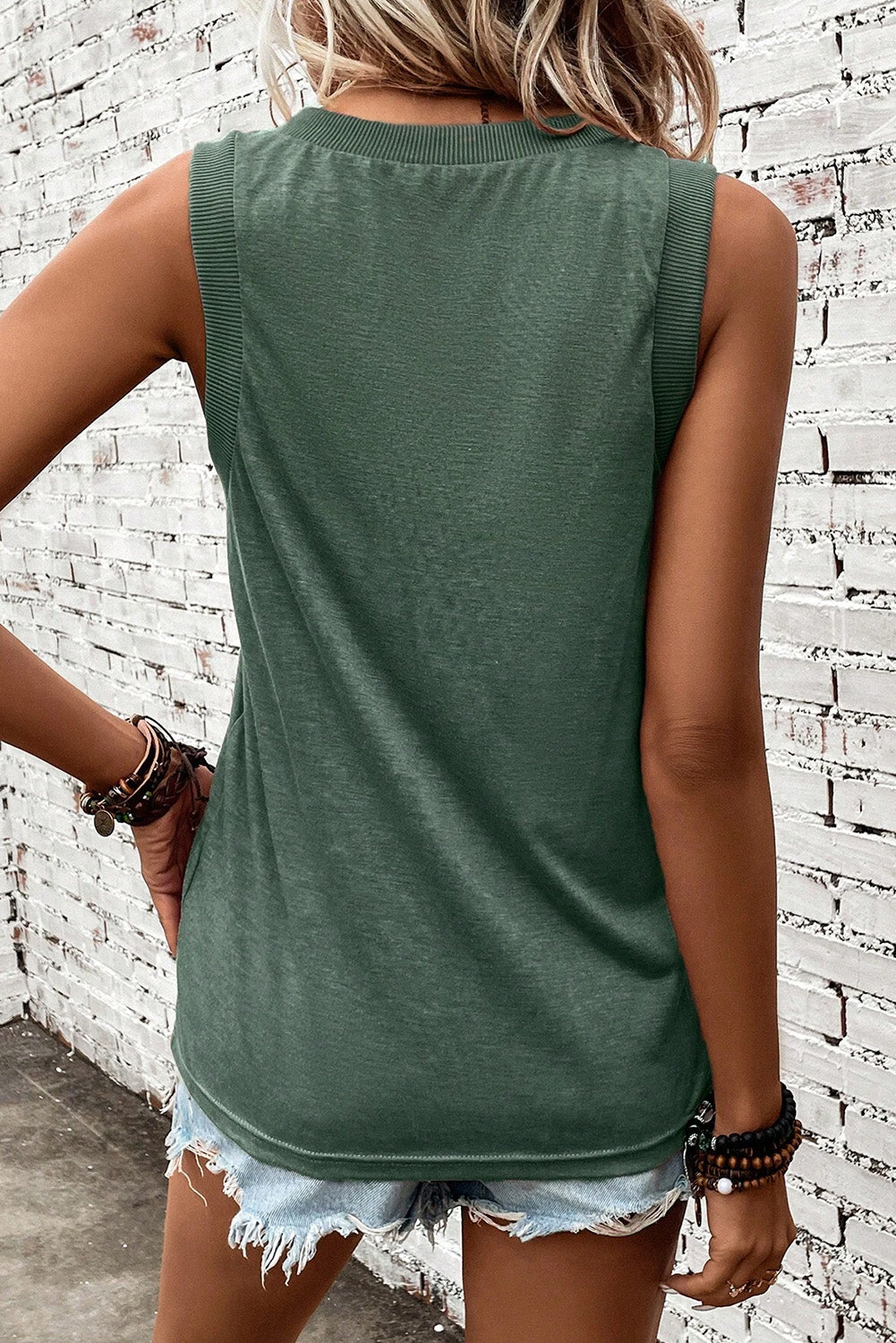 V-Neck Loose Fit Tank Top