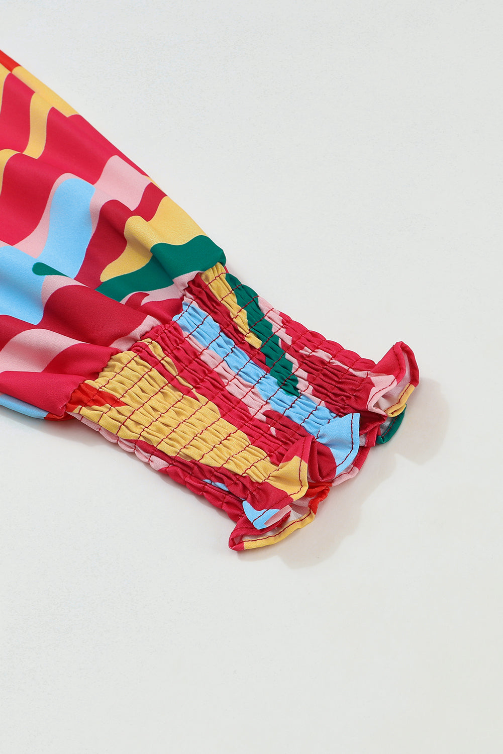 Smocked Wrist Shift Top