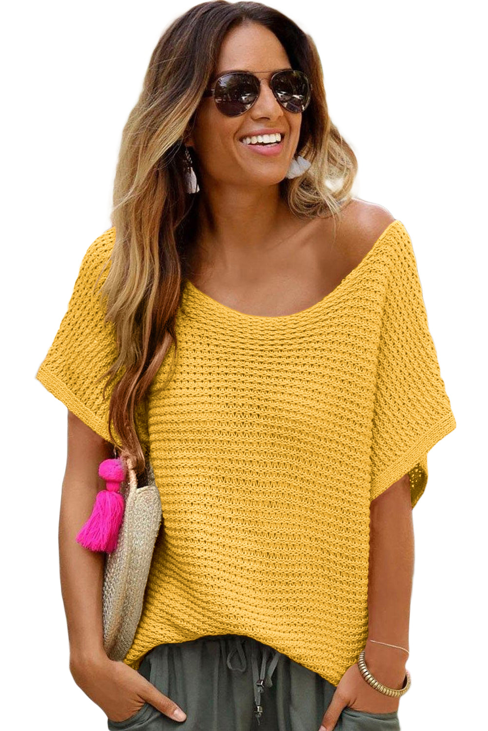 Loose Batwing Sleeve Top