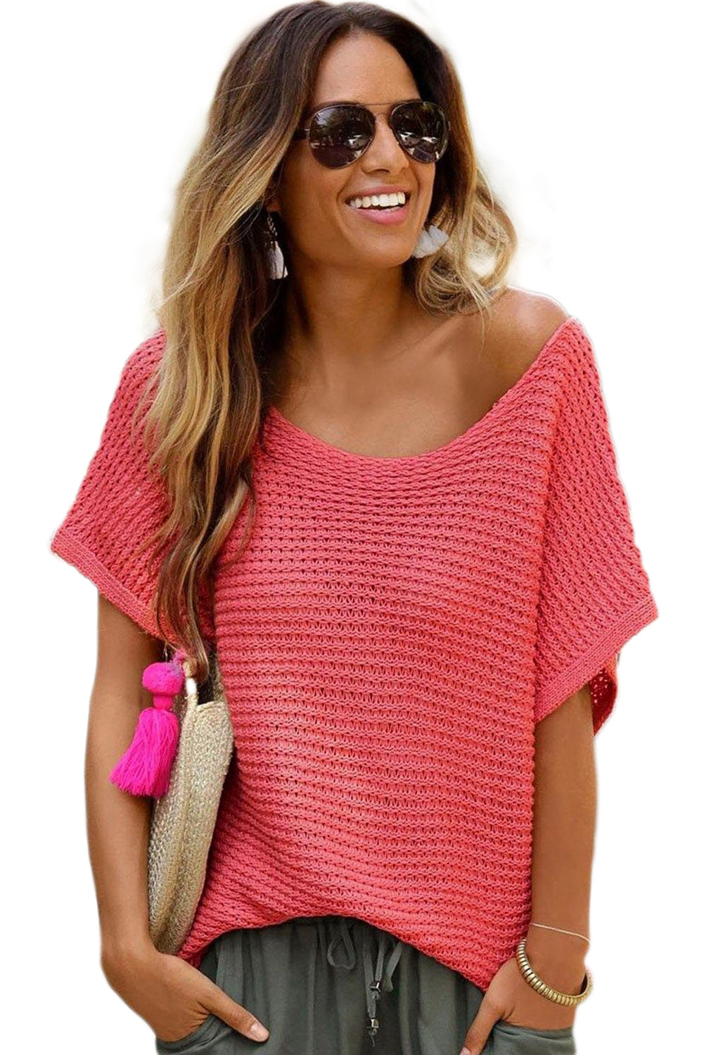 Loose Batwing Sleeve Top