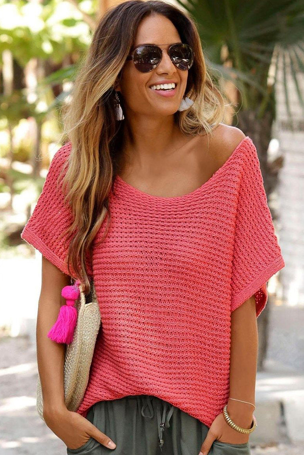 Loose Batwing Sleeve Top