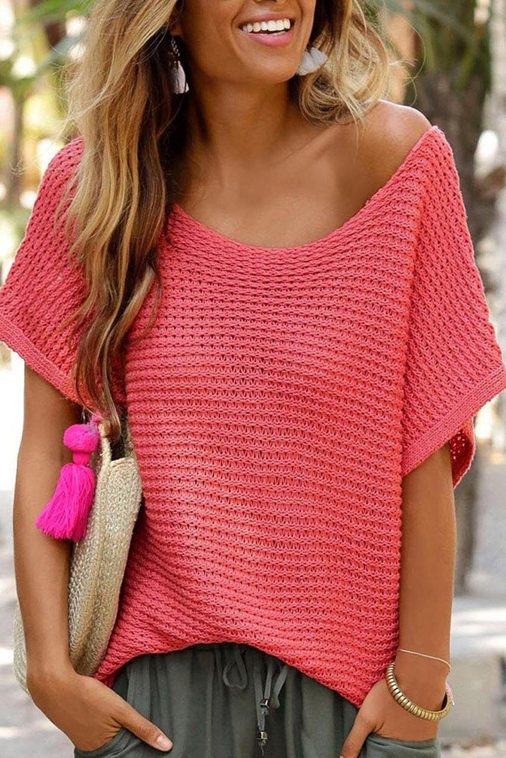 Loose Batwing Sleeve Top