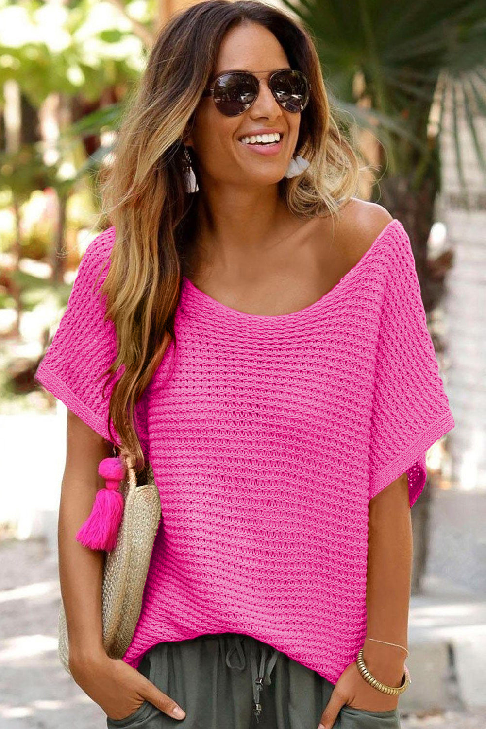 Loose Batwing Sleeve Top