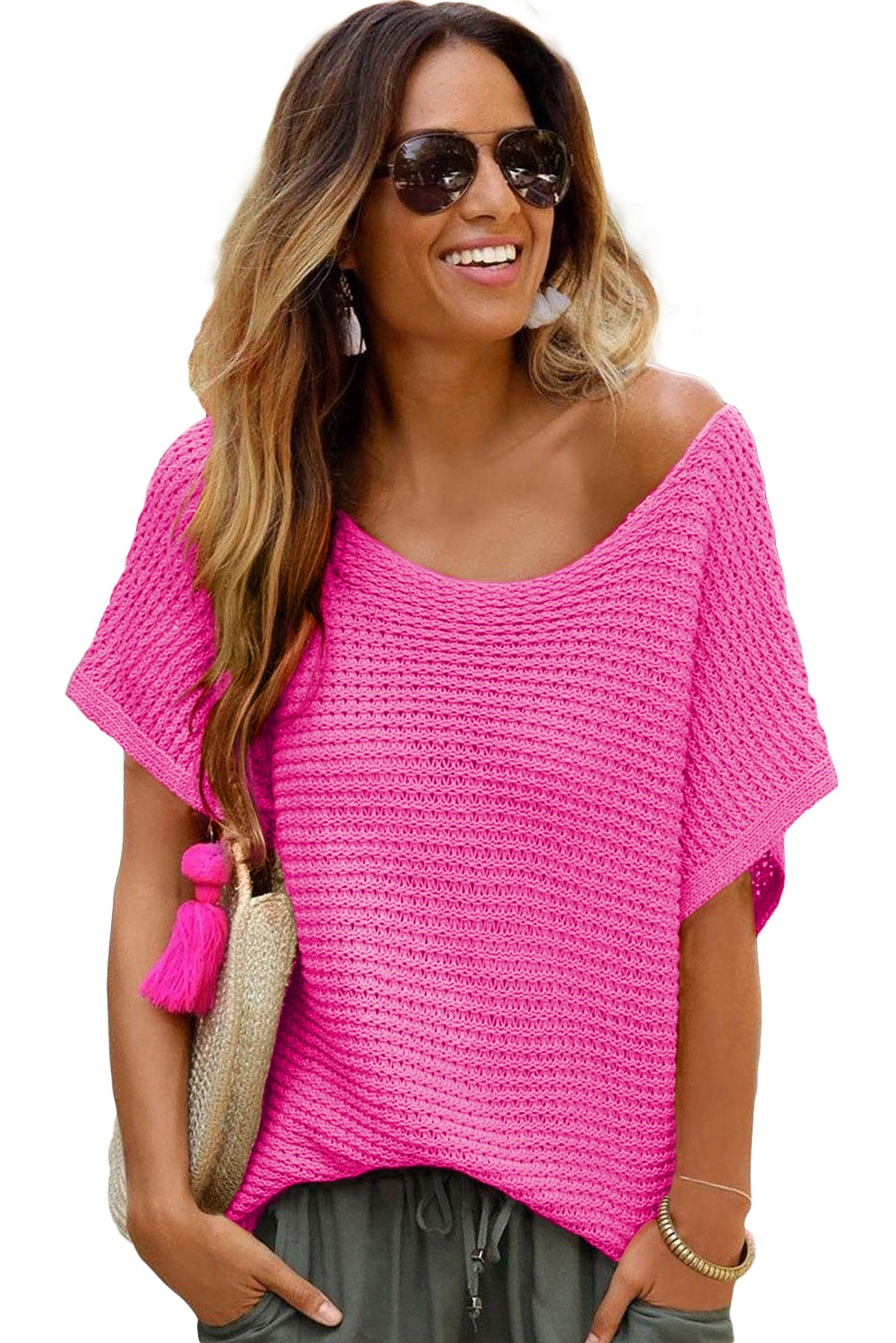 Loose Batwing Sleeve Top