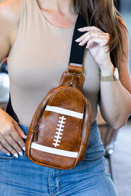 Brown Gameday Mini Crossbody Bag