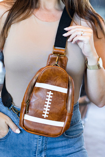 Brown Gameday Mini Crossbody Bag