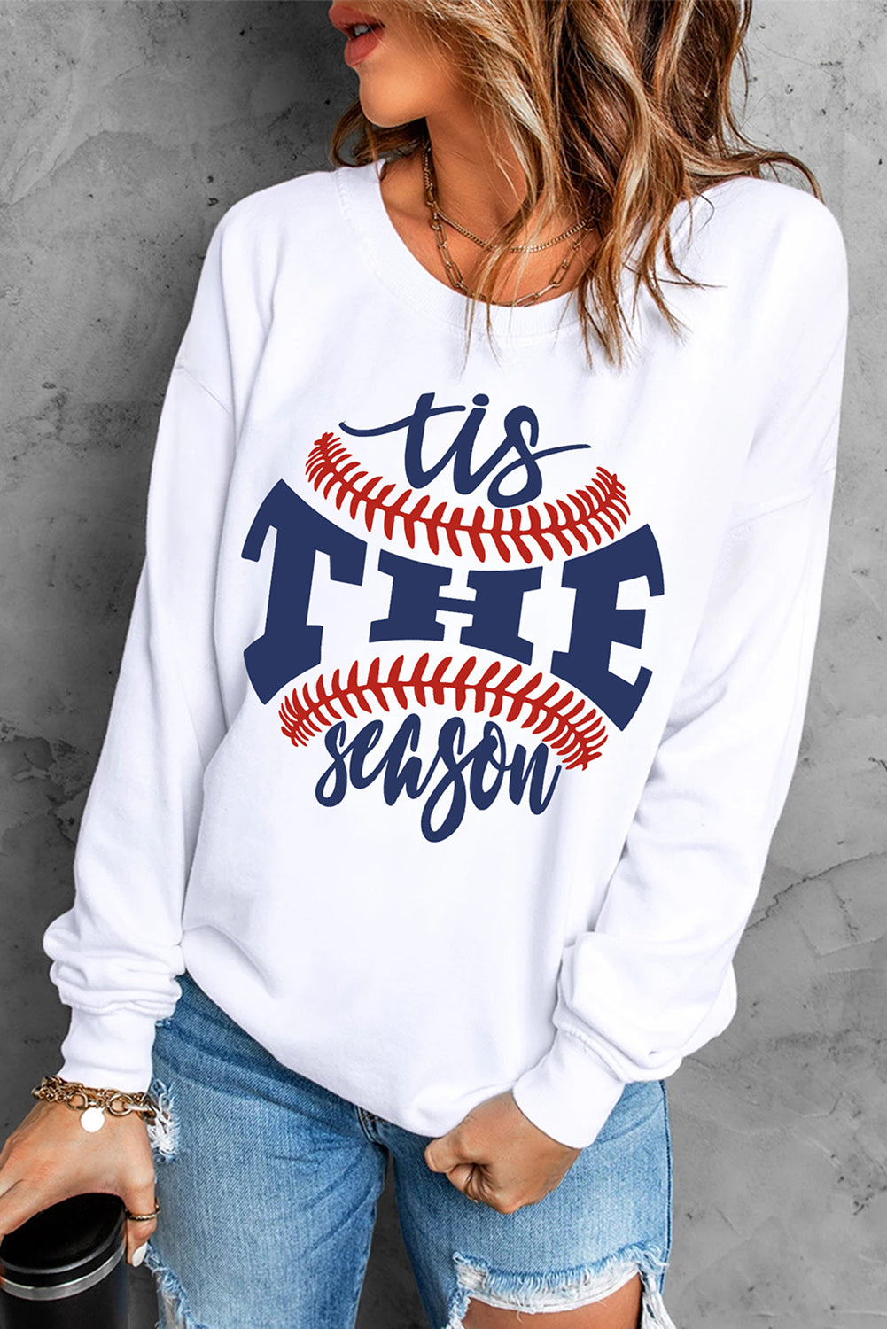 Baseball Graphic Sweatshirt