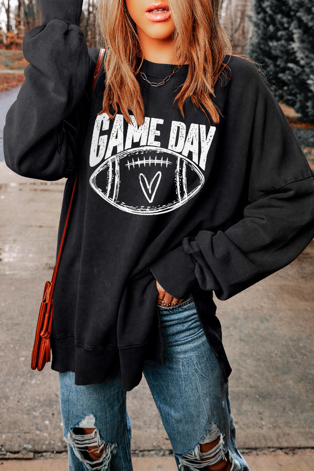 GAME DAY Graphic Oversized Sweatshirt