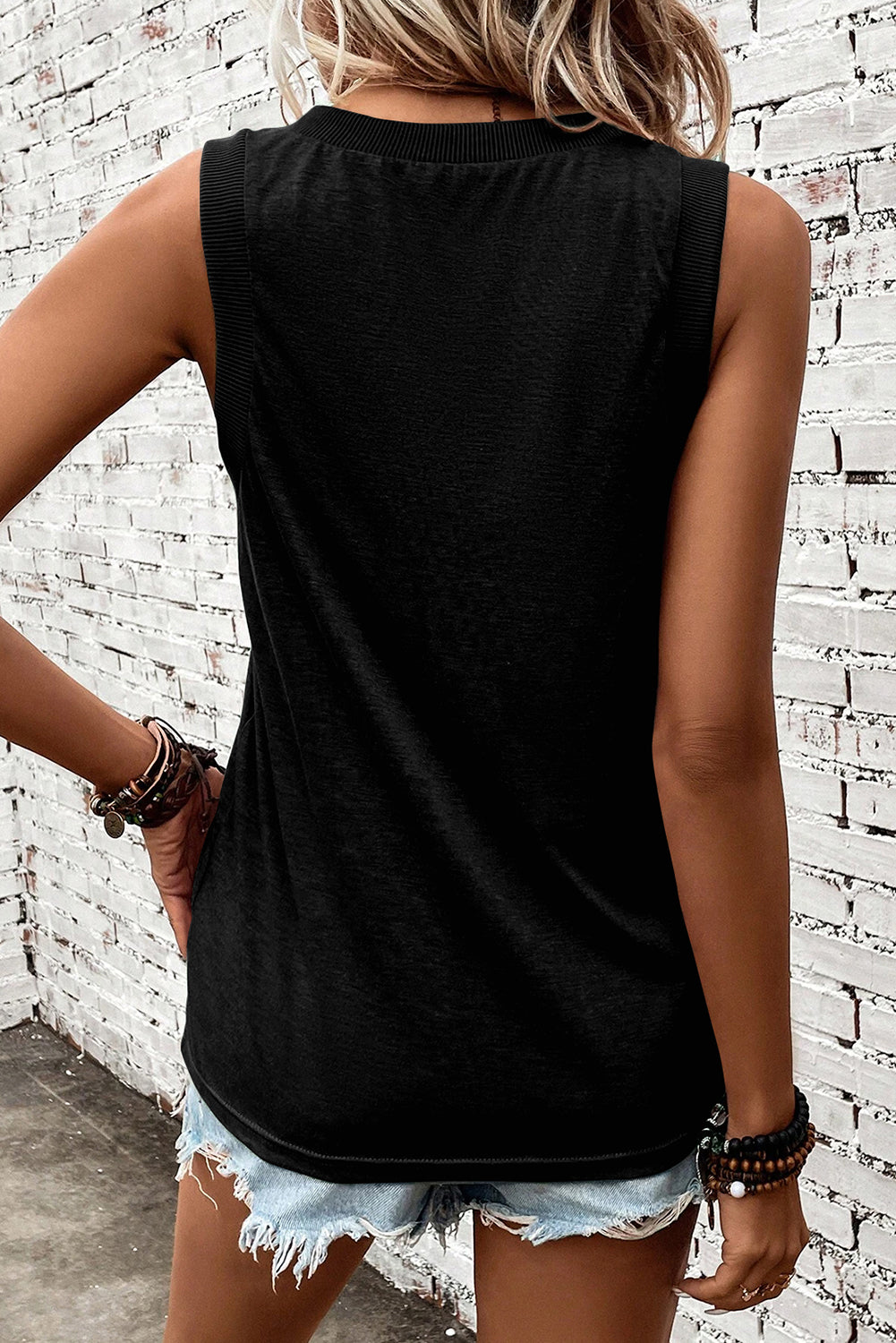 V-Neck Loose Fit Tank Top