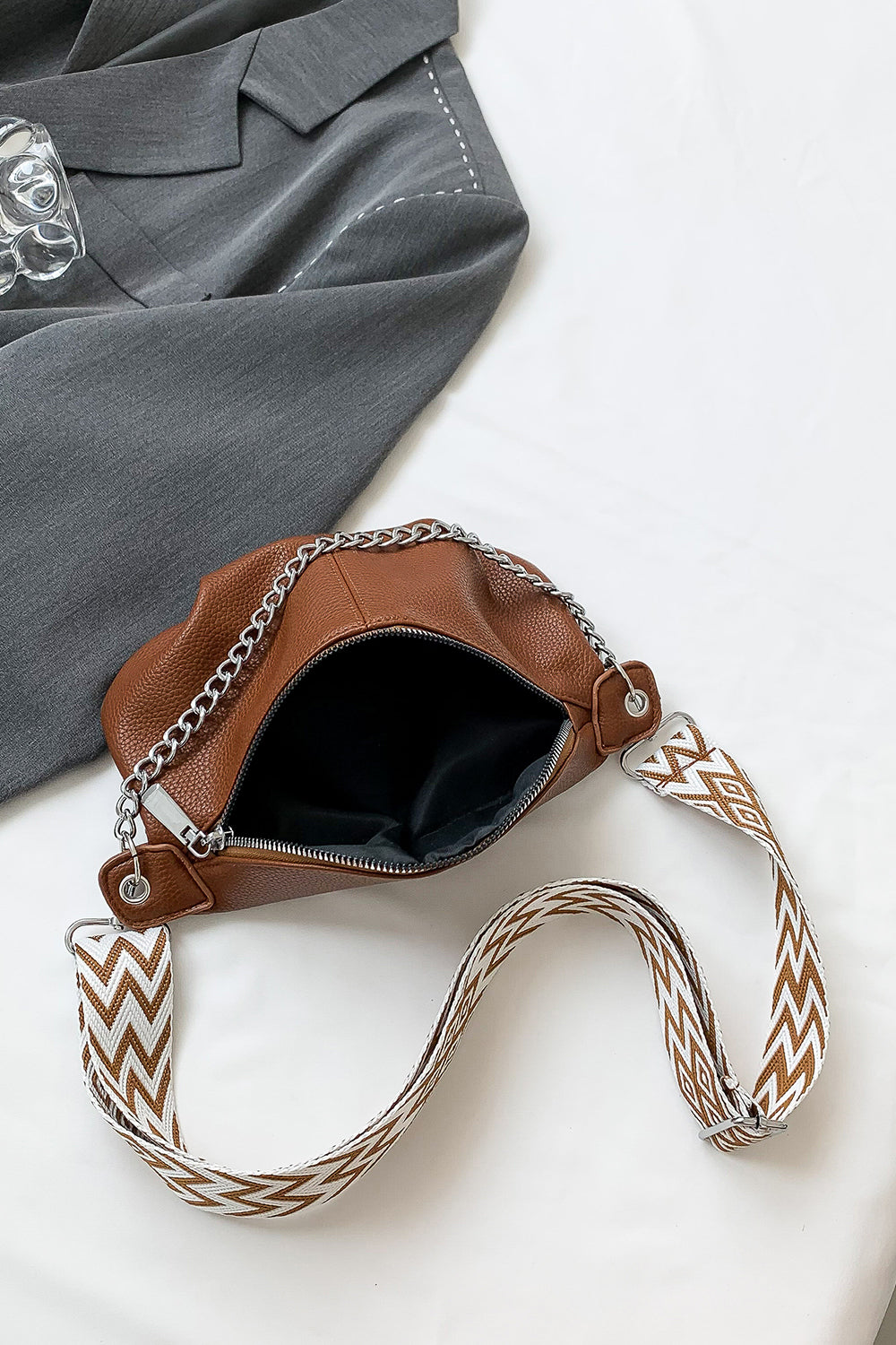 PU Leather Sling Bag