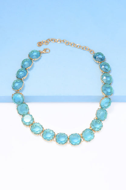 Zinc Alloy Resin Necklace