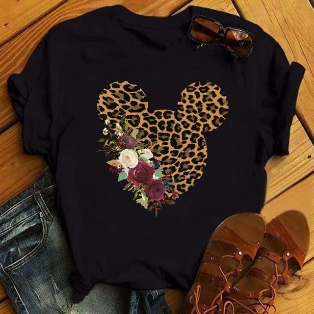 Minnie Mouse Leopard print Tee