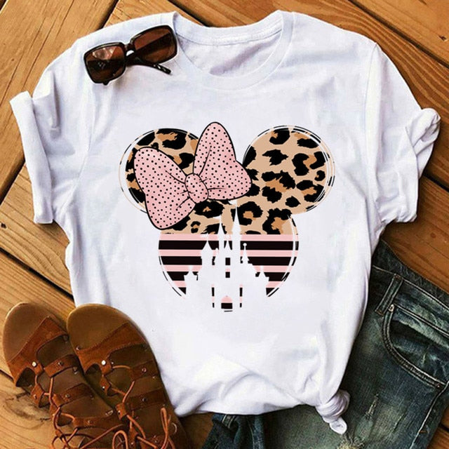 Minnie Mouse Leopard print Tee