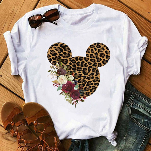 Minnie Mouse Leopard print Tee