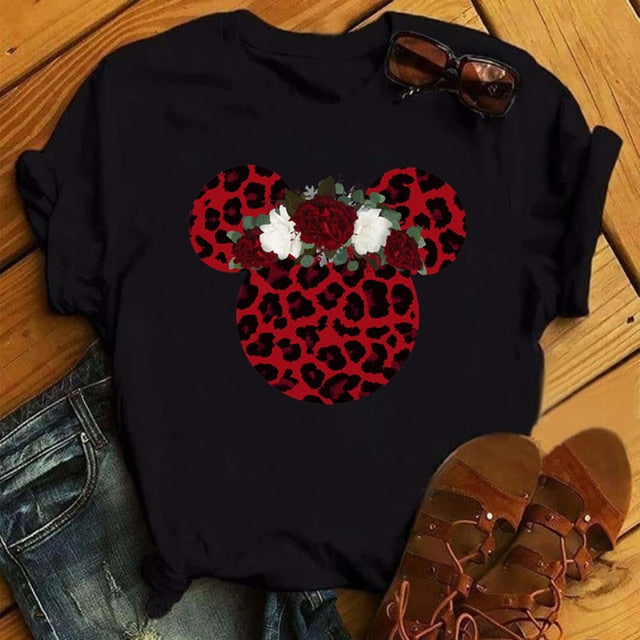 Minnie Mouse Leopard print Tee