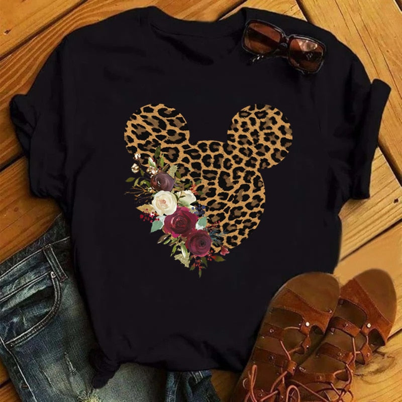 Minnie Mouse Leopard print Tee