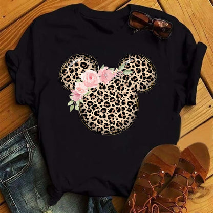 Minnie Mouse Leopard print Tee