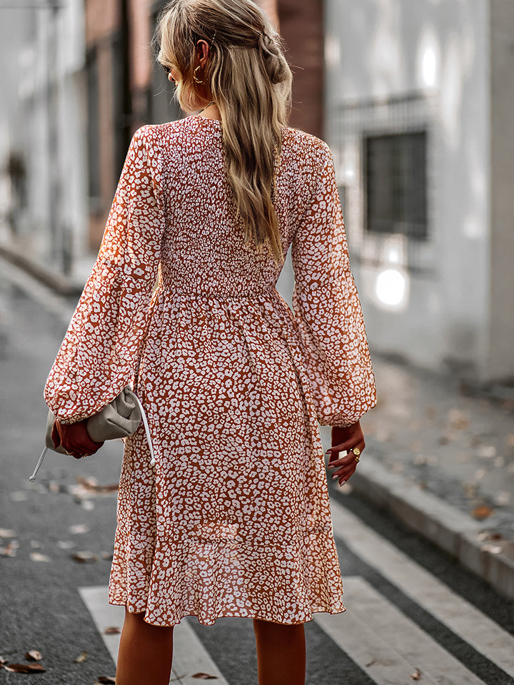 Long Sleeve Smocked Dress